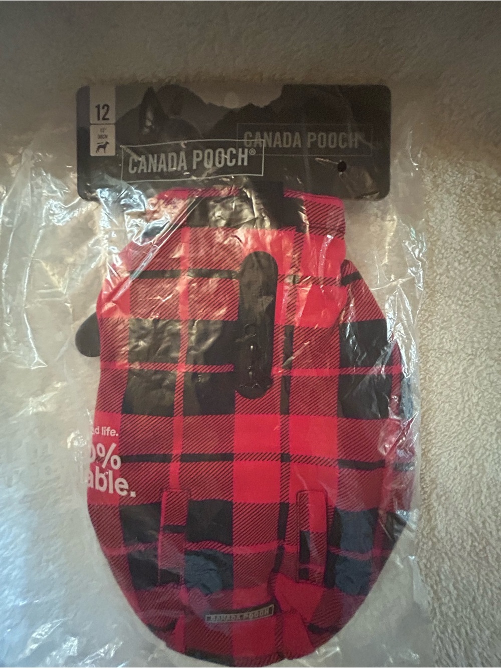 Canada Pooch Size 12” Thermal Dog Coat